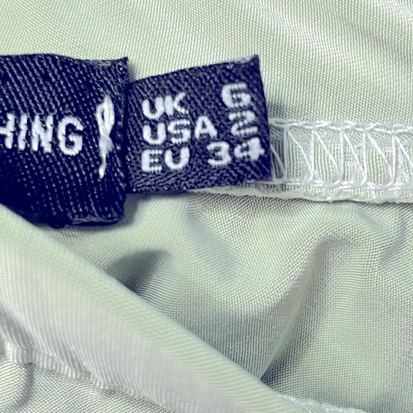 PRETTY LITTLE THING sage green ruched biker shorts - Picture 6 of 6